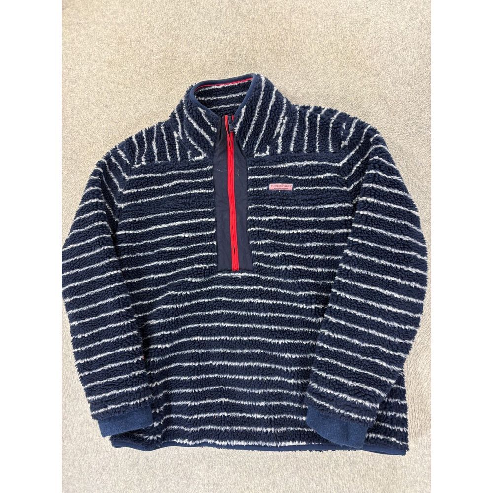 Vineyard Vines Blue V-Neck Sweater with Classic Style